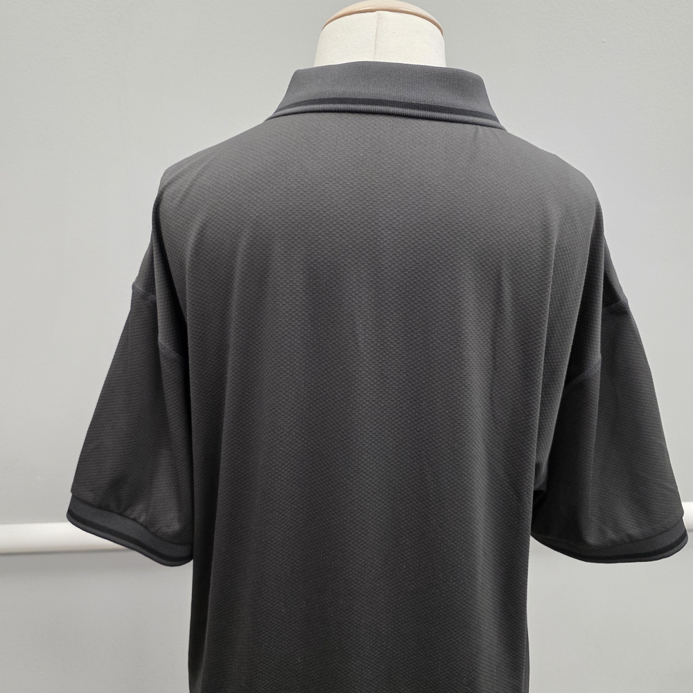 BYLT Basics Ringer Performance Black Polo Shirt - Picture 6 of 9
